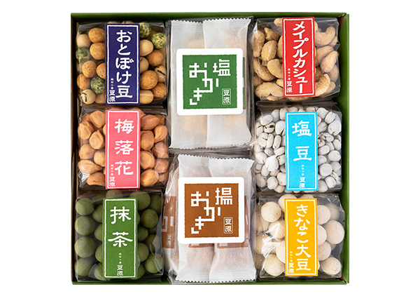 豆源 豆菓子・おかき詰め合わせプレゼント定期預金