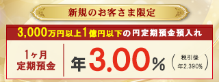  新規のお客さま限定 円定期預金特別金利キャンペーン