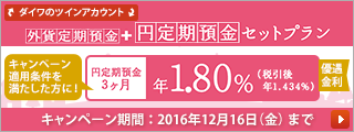 外貨定期預金+円定期預金セットプラン