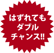 はずれてもダブルチャンス !!