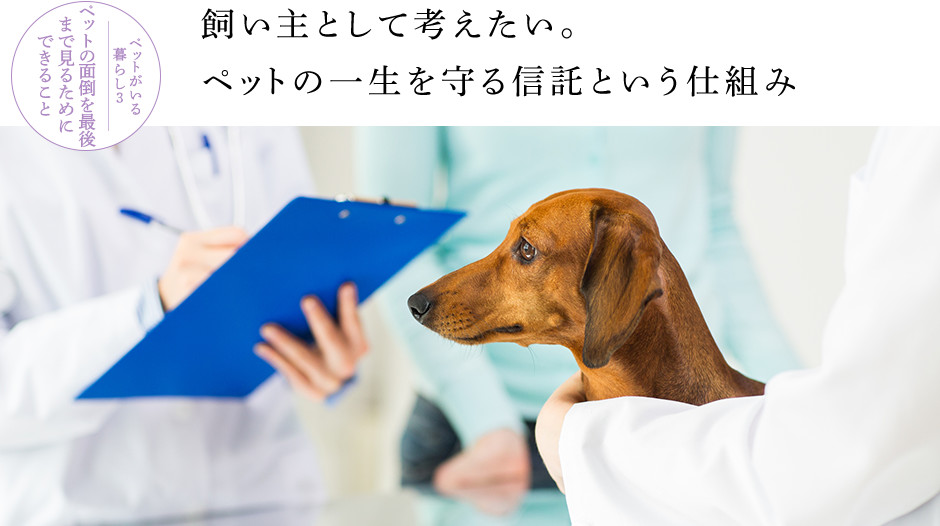 ペットがいる暮らし3 ペットの面倒を最後まで見るためにできること:飼い主として考えたい。ペットの一生を守る信託という仕組み