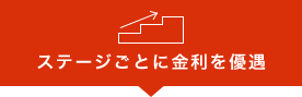 ステージごとに金利を優遇