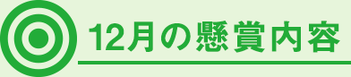 12月の懸賞内容