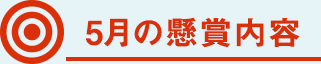 5月の懸賞内容