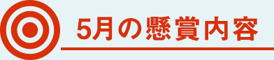 5月の懸賞内容