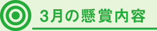 3月の懸賞内容