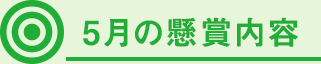 5月の懸賞内容