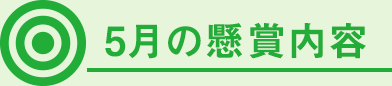 5月の懸賞内容