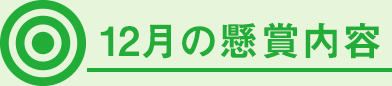 12月の懸賞内容