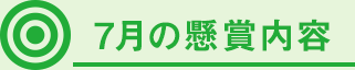 7月の懸賞内容