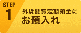 外貨懸賞定期預金にお預入れ