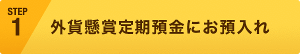 外貨懸賞定期預金にお預入れ