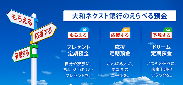 えらべる預金 大和ネクスト銀行 えらべる預金 大和ネクスト銀行