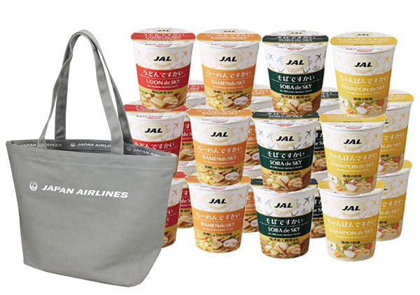 JAL「ですかい」カップ麺・トートバッグプレゼント定期預金