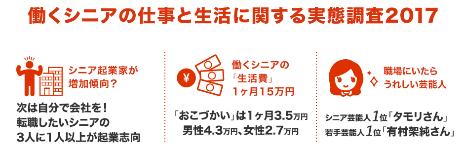 働くシニアの仕事と生活に関する実態調査2017